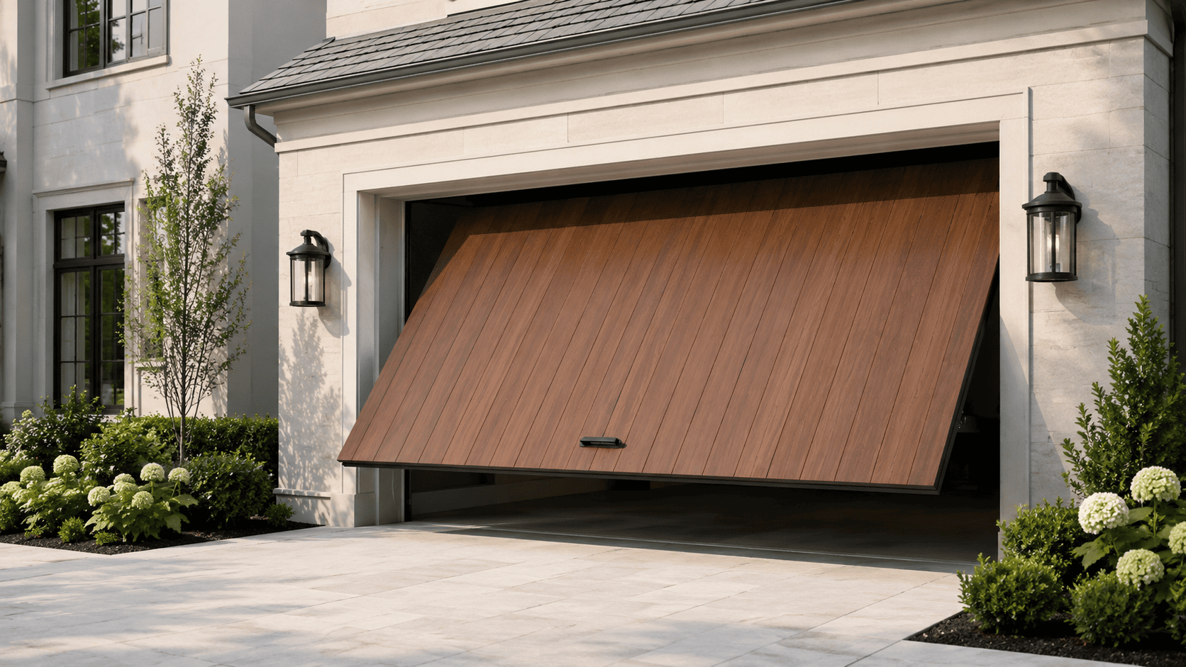 Garage door repair in progress — Ascot Vale